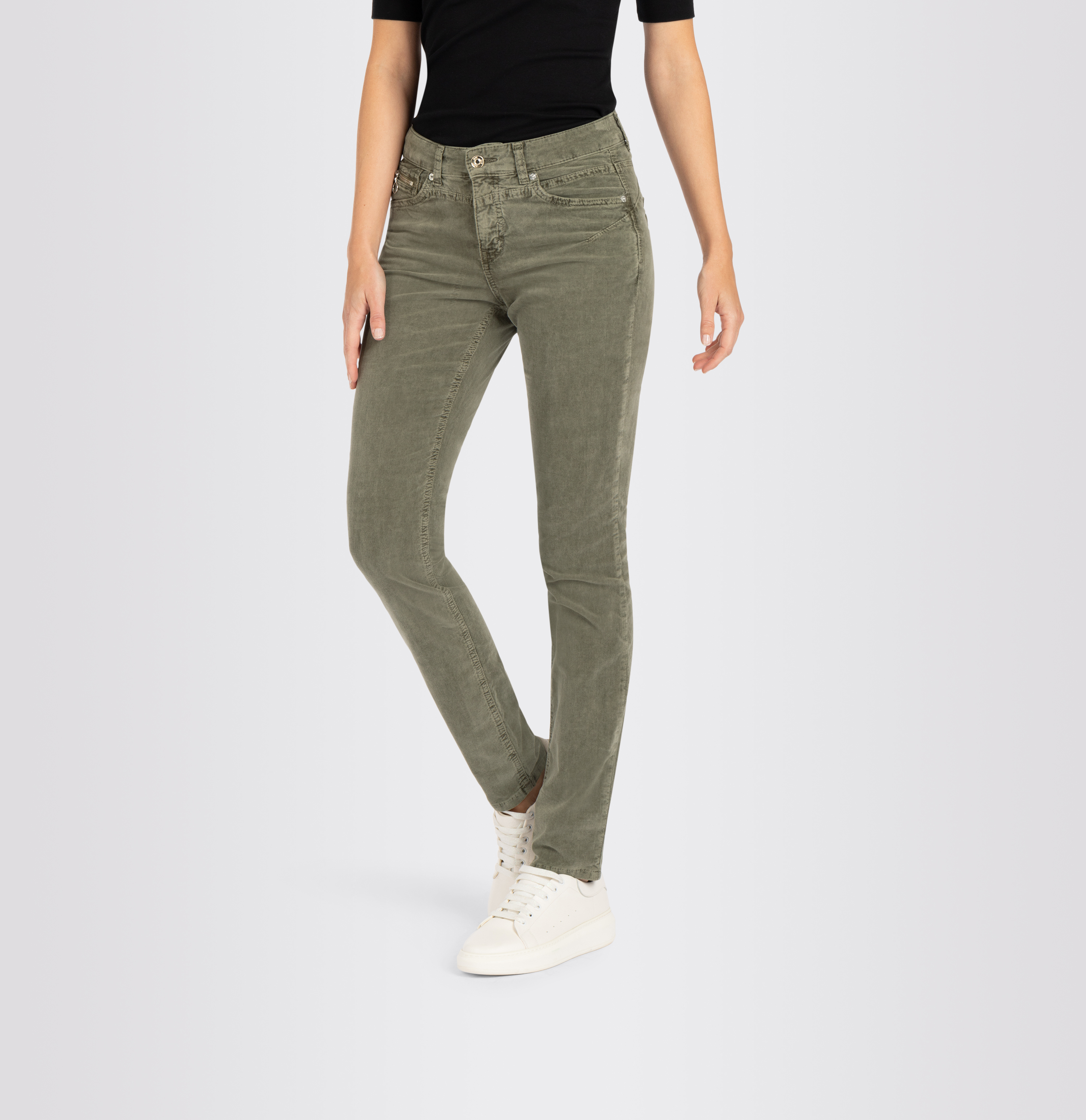 Damenhose, Rich Slim, Baby Soft, grün 662R | MAC Jeans Shop