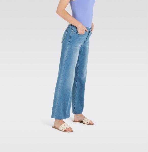 Straight Jeans Wide Fringe, Authentic Stretch Denim