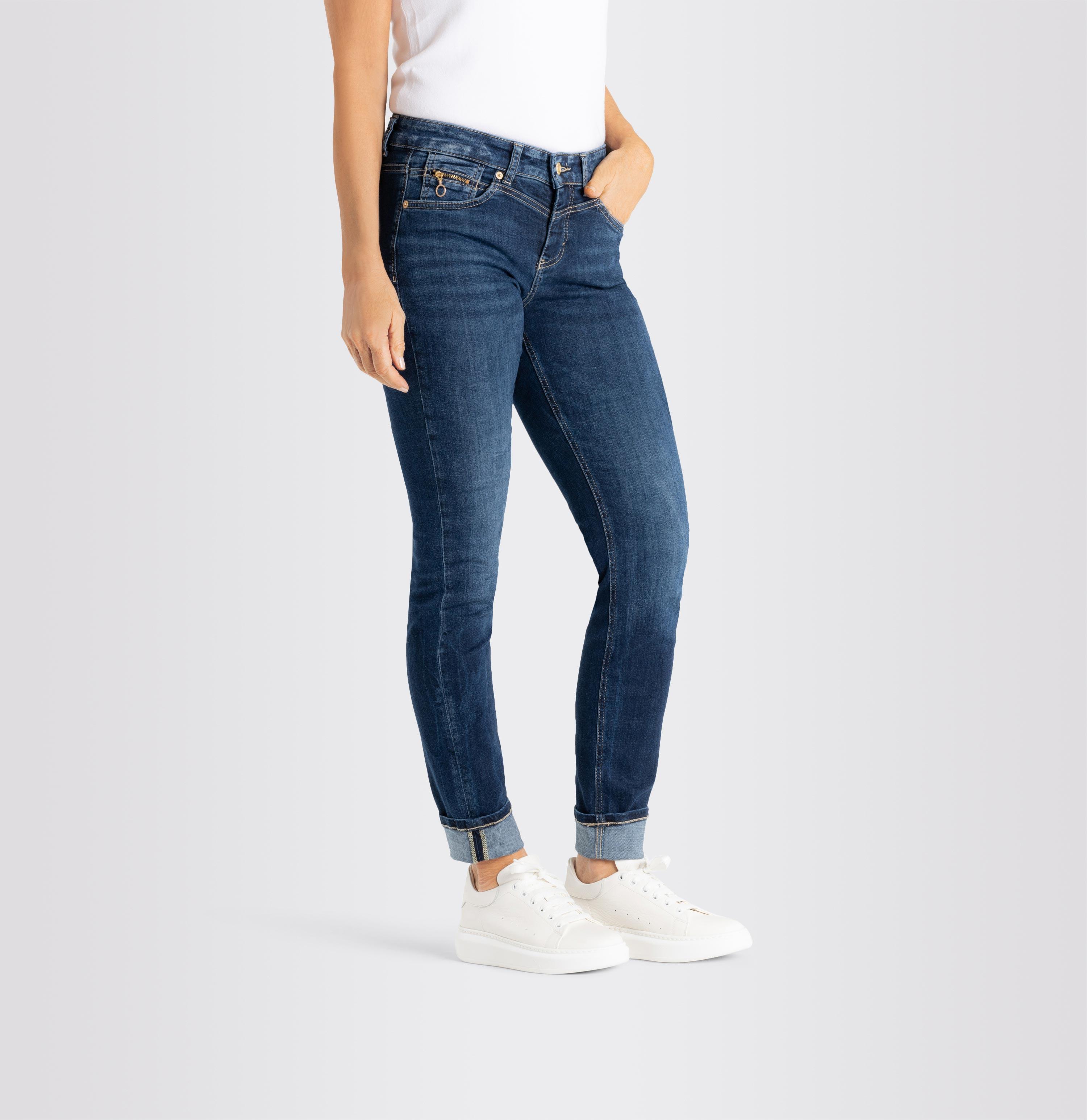 D671 Shop Authentic, Jeans Slim, Rich Light dunkelblau | Damenhose, MAC