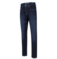 MAC JOG'N SHORTY mid blue used wash Damen Jogging Jeans 2777-90-0341 D819