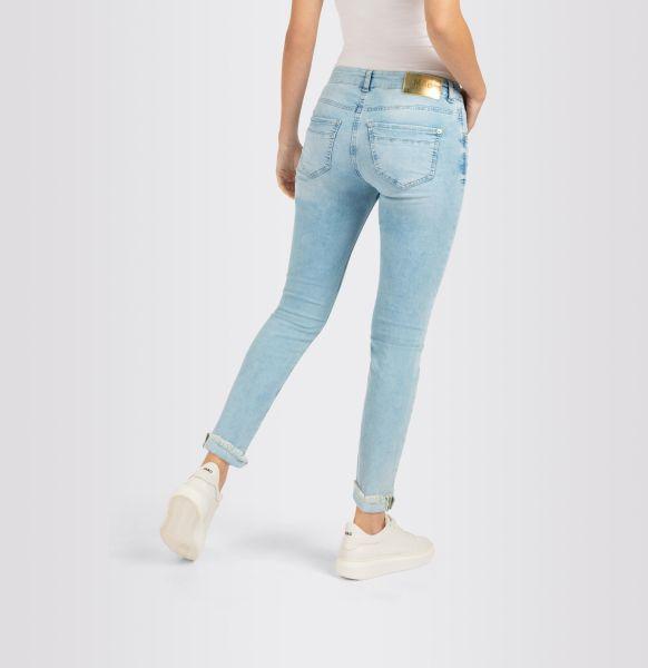 Straight Jeans Rich Cropped Fringe, Light Weight Denim