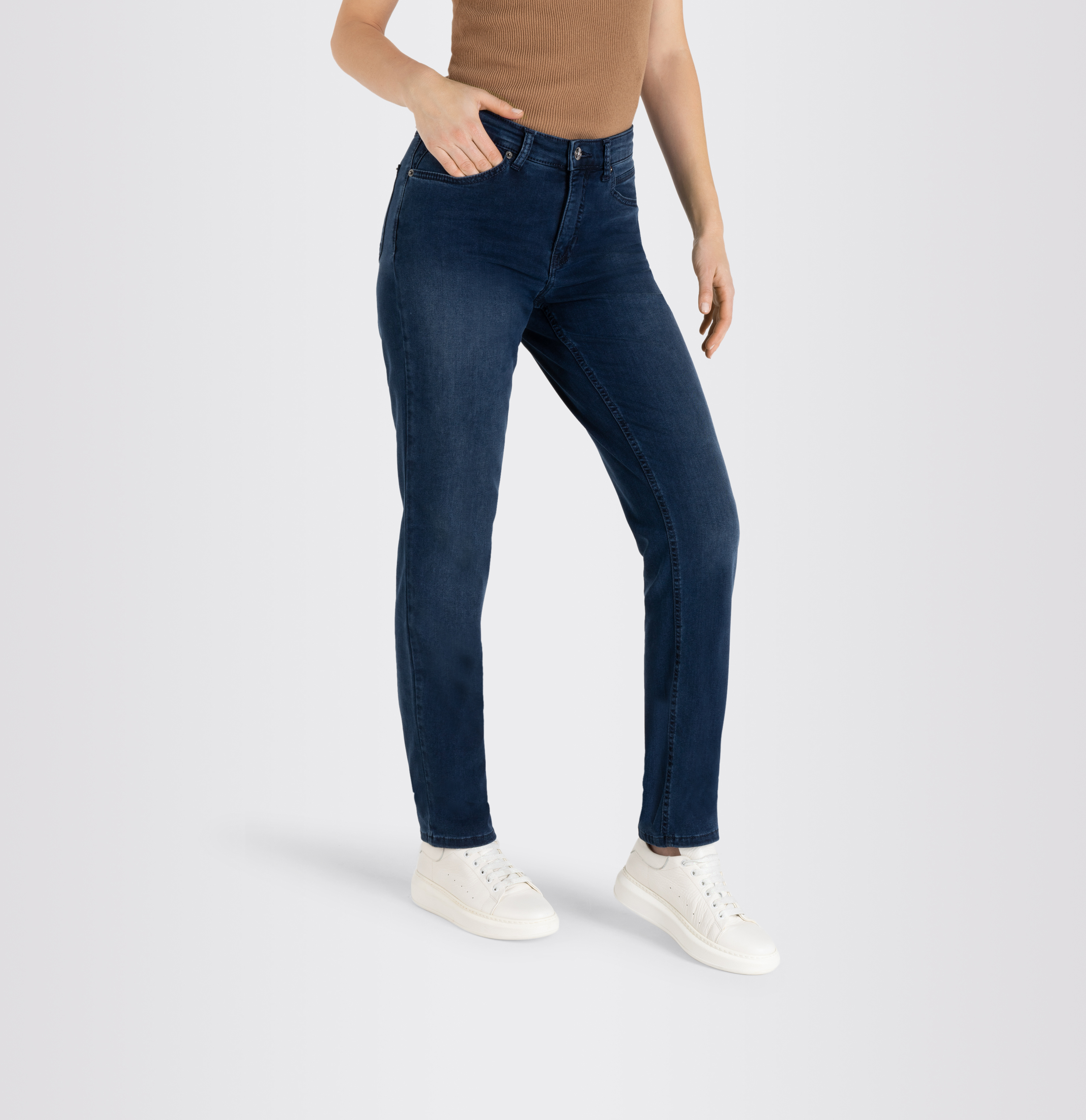 Women Pants, Melanie, Super Soft, dark blue D800 | FI - MAC Jeans Shop
