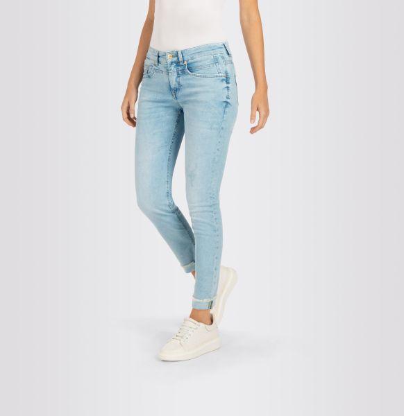 Straight Jeans Rich Cropped Fringe, Light Weight Denim