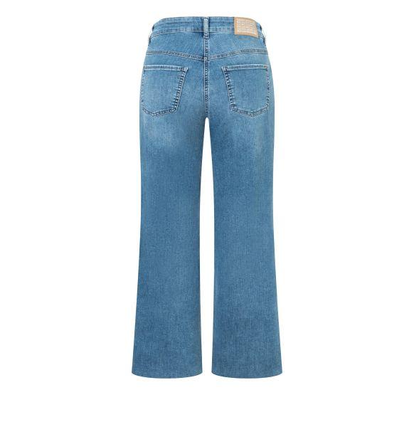 Straight Jeans Wide Fringe, Authentic Stretch Denim