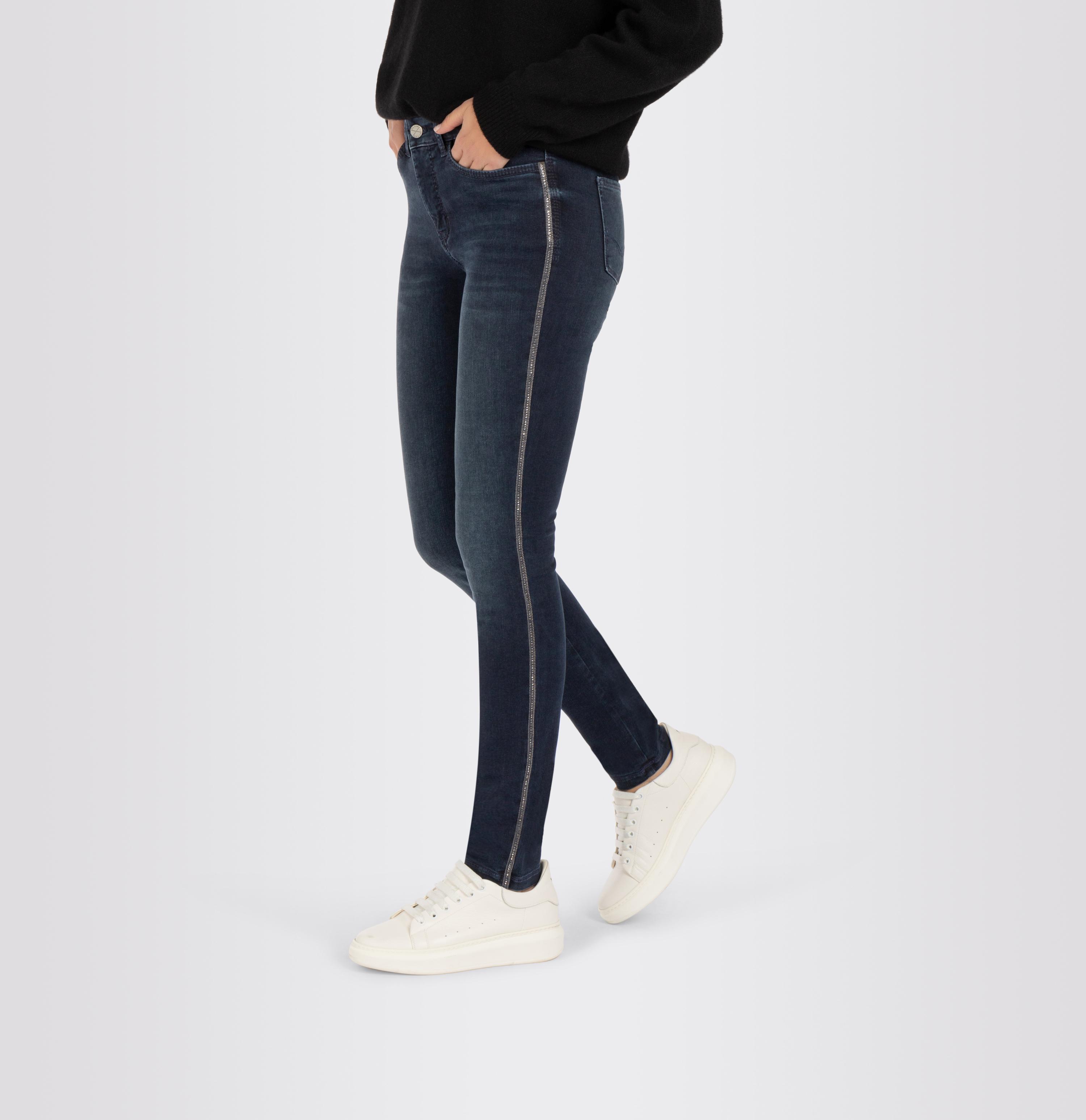 Damenhose, Dream Skinny Chain, dunkelblau AT - Shop Jeans | D878 MAC